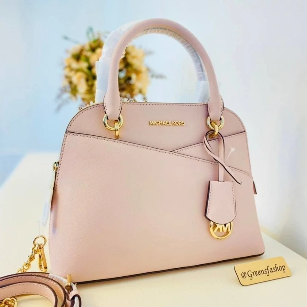 Michael Kors Purse & Wallet Medium Dome Satchel Crossbody Powder blush_3